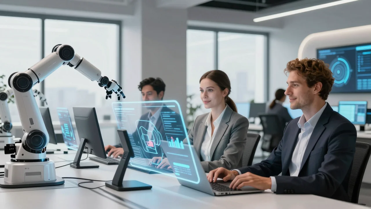 L&rsquo;automatisation du travail avec l&rsquo;IA en 2026: Gains et Défis